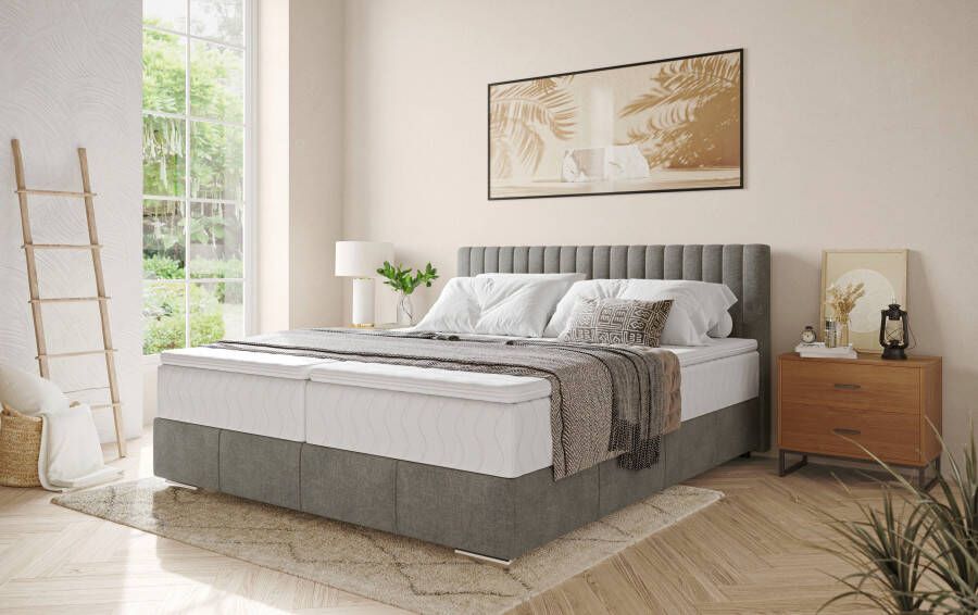 INOSIGN Boxspring Thor met bedbodem incl. matras topverkoper Topmatras en sierkussen in verschillende hardheden beschikbaar - Foto 5