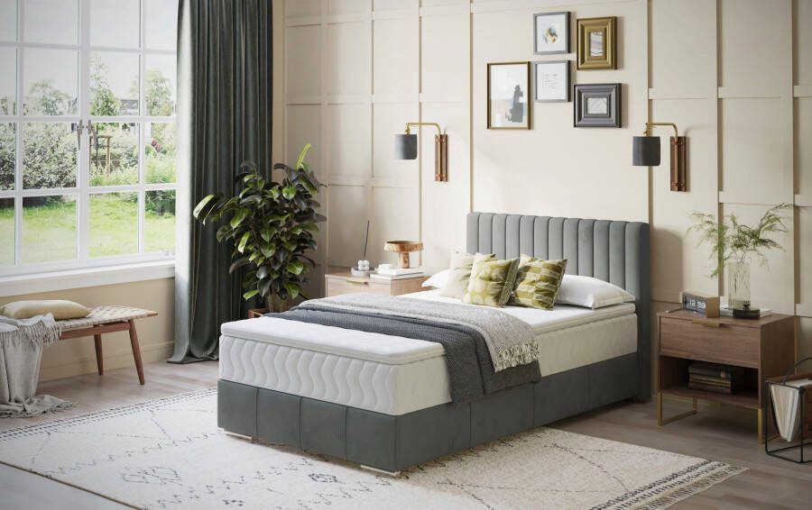 INOSIGN Boxspring Thor met bedbodem incl. matras topverkoper Topmatras en sierkussen in verschillende hardheden beschikbaar - Foto 5