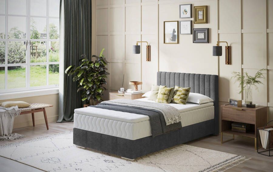 INOSIGN Boxspring Thor met bedbodem incl. matras topverkoper Topmatras en sierkussen in verschillende hardheden beschikbaar