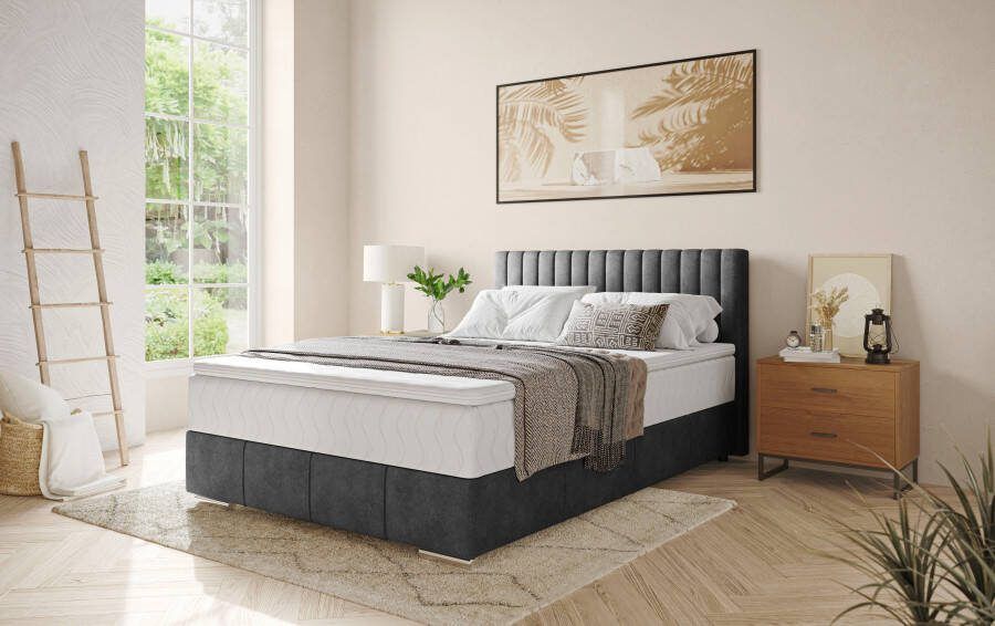 INOSIGN Boxspring Thor met bedbodem incl. matras topverkoper Topmatras en sierkussen in verschillende hardheden beschikbaar