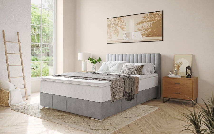 INOSIGN Boxspring Thor met bedbodem incl. matras topverkoper Topmatras en sierkussen in verschillende hardheden beschikbaar