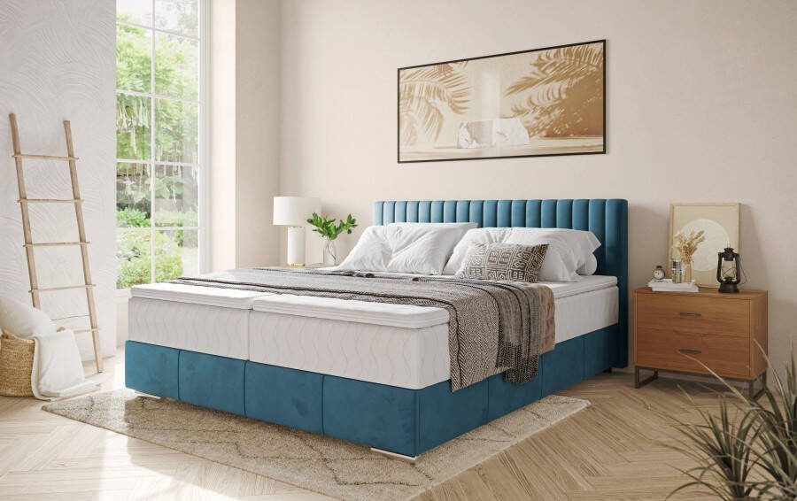 INOSIGN Boxspring Thor met bedbodem incl. matras topverkoper Topmatras en sierkussen in verschillende hardheden beschikbaar - Foto 5