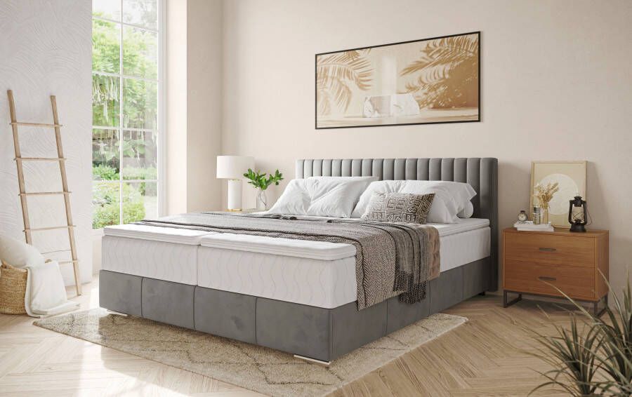 INOSIGN Boxspring Thor met bedbodem incl. matras topverkoper Topmatras en sierkussen in verschillende hardheden beschikbaar - Foto 5