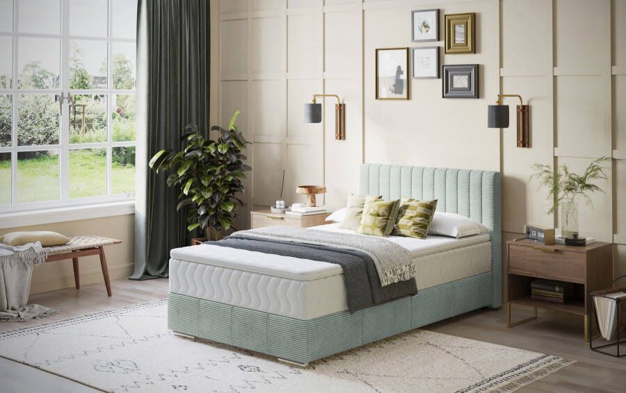 INOSIGN Boxspring Thor met bedbodem incl. matras topverkoper Topmatras en sierkussen in verschillende hardheden beschikbaar
