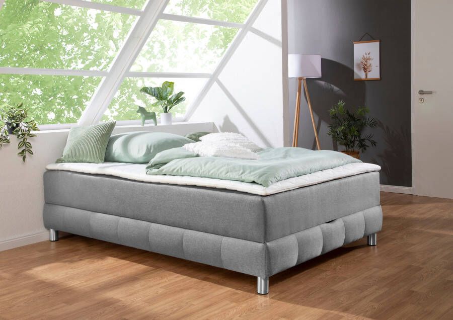 INOSIGN Boxspring Vaasa geschikt voor schuine plafonds inclusief bedlade en matrastopper