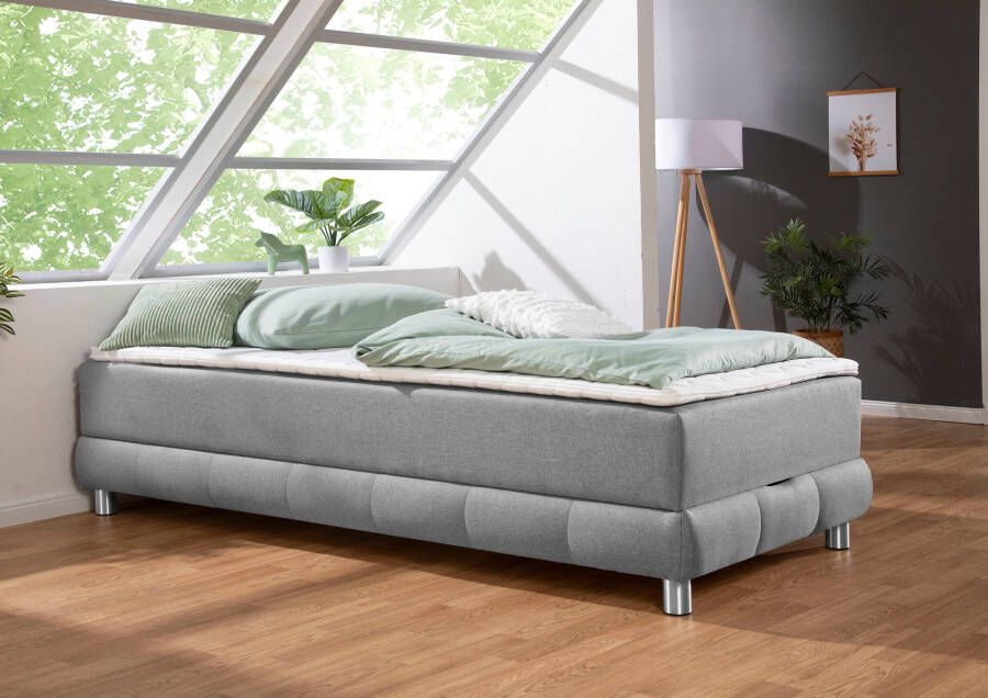 INOSIGN Boxspring Vaasa geschikt voor schuine plafonds inclusief bedlade en matrastopper