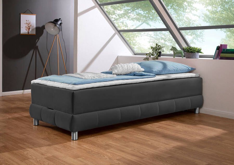 INOSIGN Boxspring Vaasa geschikt voor schuine plafonds inclusief bedlade en matrastopper