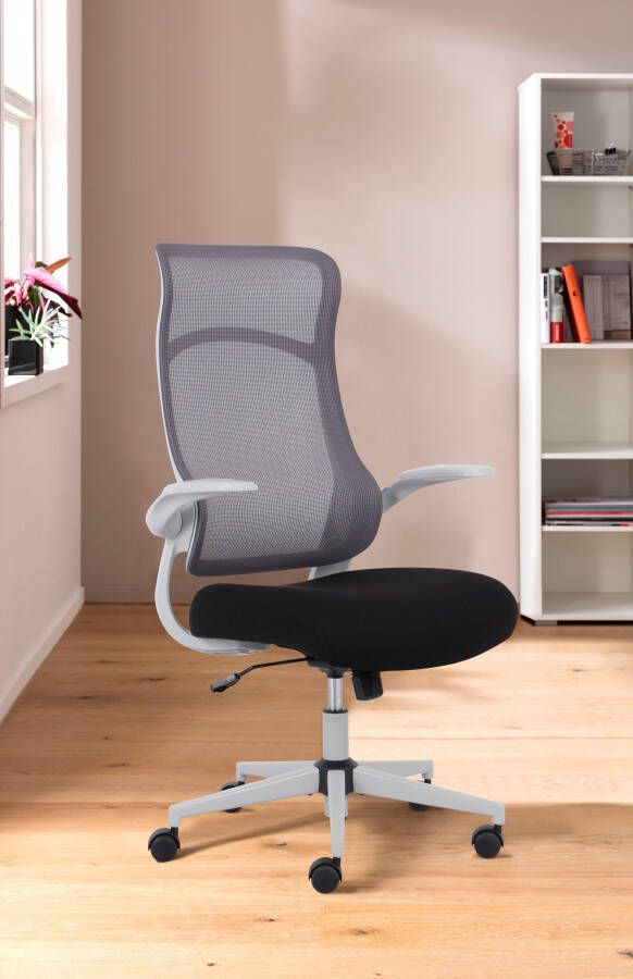 INOSIGN Bureaustoel Toico design bureaustoel ergonomische rugleuning lendensteun & opklapbare armleuningen