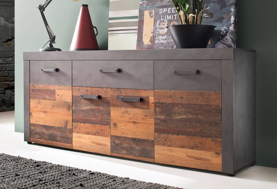 INOSIGN Dressoir Indy moderne industriële stijl