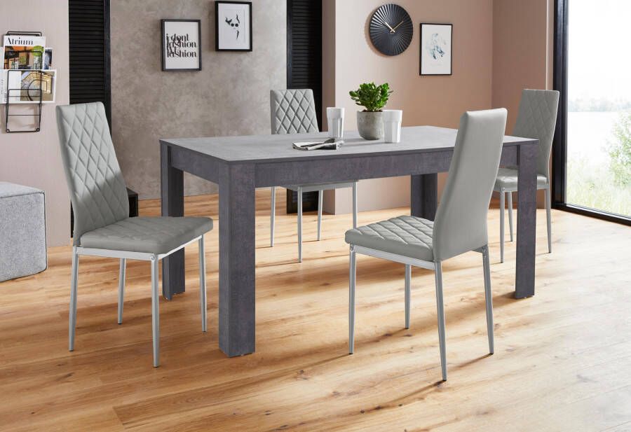 INOSIGN Eethoek Lynn160 Brooke Tafel met 4 stoelen (set 5-delig) - Foto 4