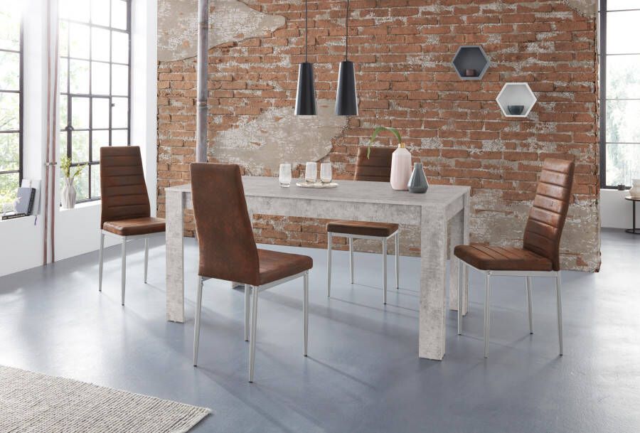 INOSIGN Eethoek Lynn160 Kate Tafel met 4 stoelen (set 5-delig)