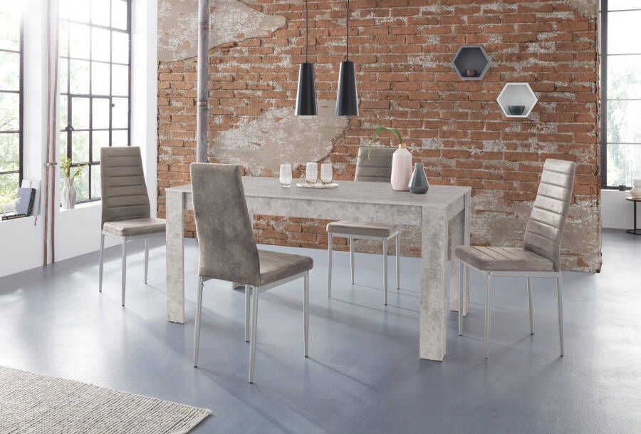 INOSIGN Eethoek Lynn160 Kate Tafel met 4 stoelen (set 5-delig)