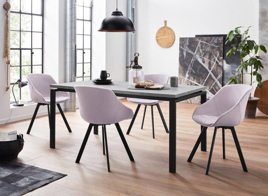 INOSIGN Eethoek met 4 stoelen (5-delig)