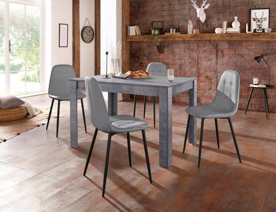 INOSIGN Eethoek met eettafel 120 cm breed (set 5-delig) - Foto 4