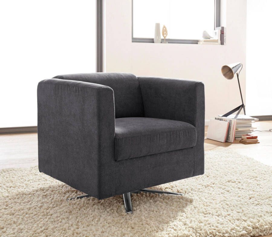 INOSIGN Fauteuil Bob draaibaar met kruisvoet