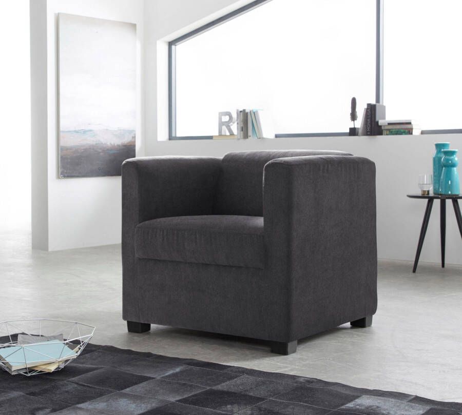 INOSIGN Fauteuil Bob in verschillende moderne kleuren en kwaliteiten