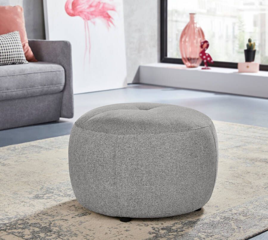 INOSIGN Hocker Lounis Ronde hocker in 2 afmetingen "soft clean" voor het gemakkelijk reinigen met water - Foto 6