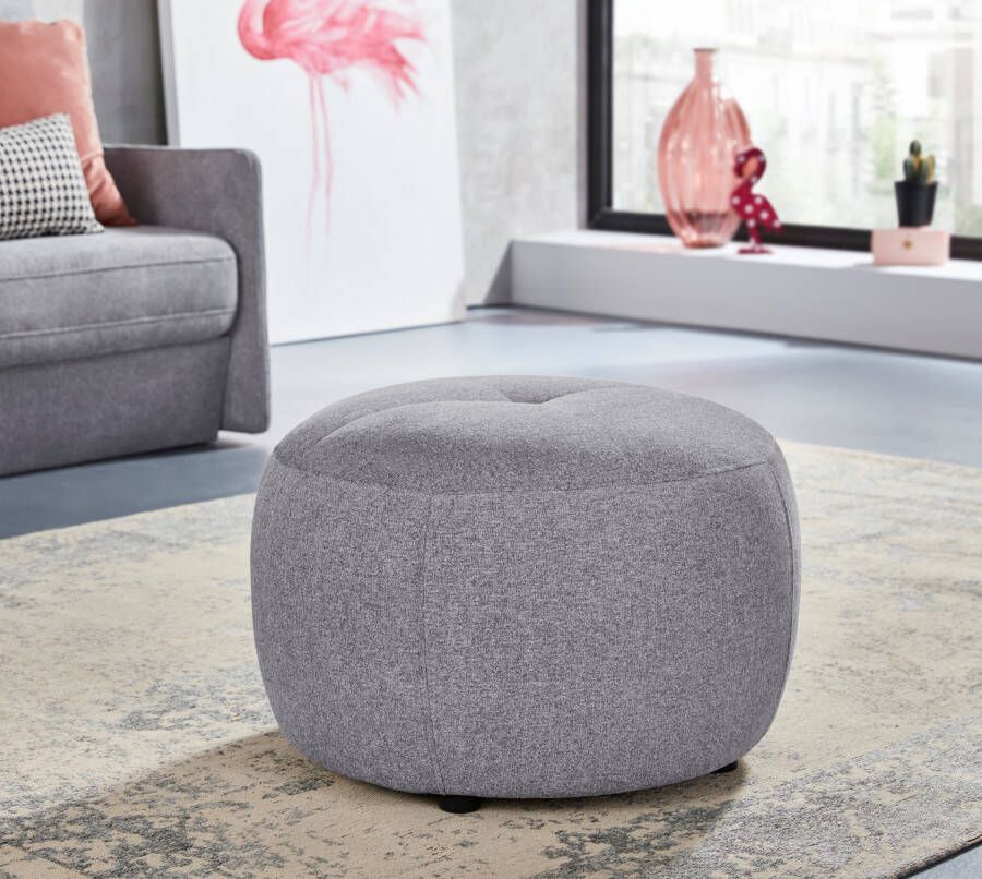 INOSIGN Hocker Lounis Ronde hocker in 2 afmetingen "soft clean" voor het gemakkelijk reinigen met water - Foto 6
