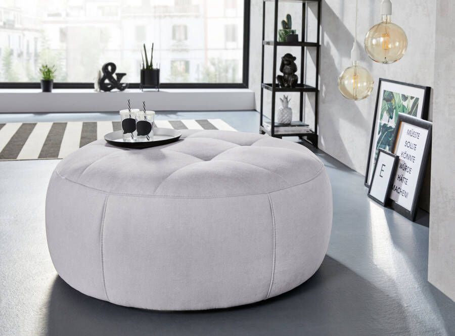 INOSIGN Hocker Lounis Ronde hocker in 2 afmetingen "soft clean" voor het gemakkelijk reinigen met water - Foto 8