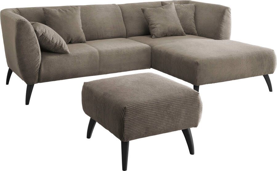 INOSIGN Hoekbank Colori gestoffeerde meubelen met tijdloos elegante rugleuning. L-vorm - Foto 8
