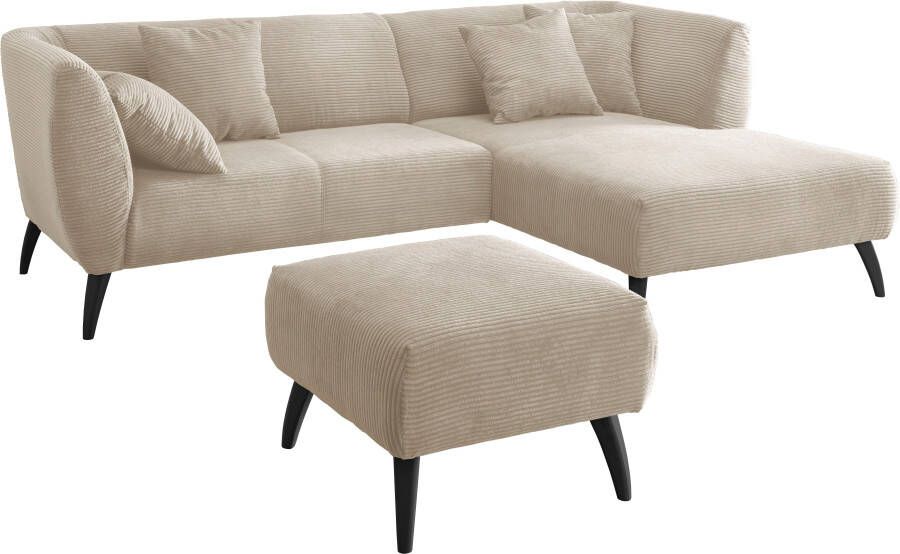INOSIGN Hoekbank Colori gestoffeerde meubelen met tijdloos elegante rugleuning. L-vorm - Foto 8