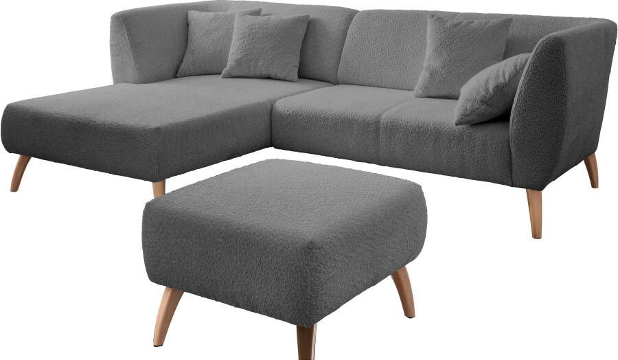 INOSIGN Hoekbank Colori gestoffeerde meubelen met tijdloos elegante rugleuning. L-vorm