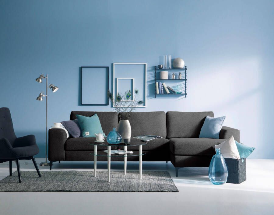 INOSIGN Hoekbank Henry met metalen poten in een modern design
