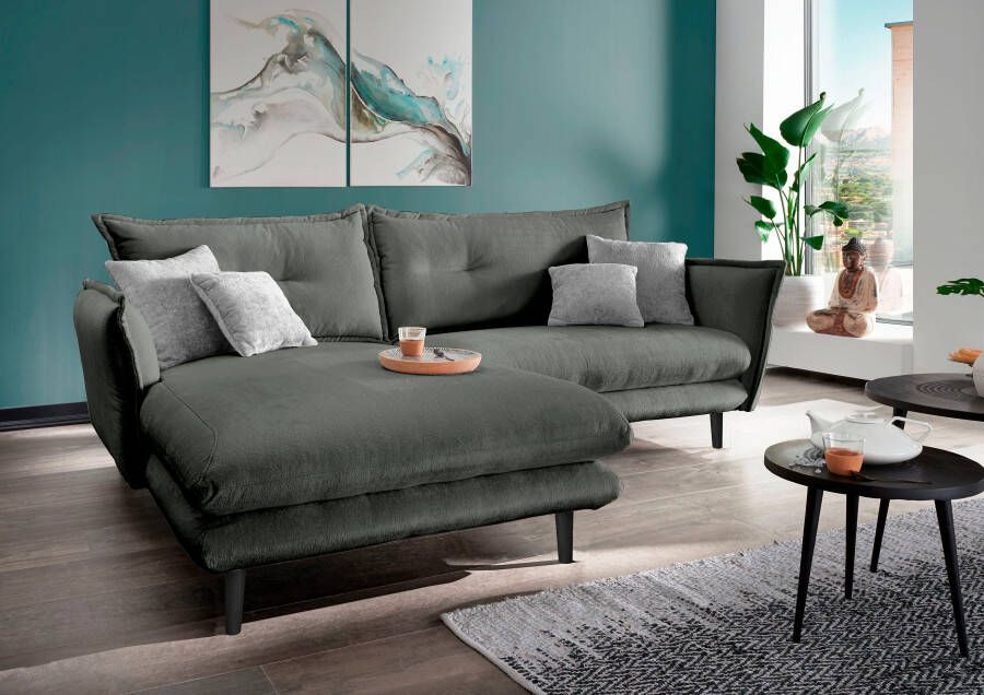 INOSIGN Hoekbank Lazio modern design comfortabel smalle armleuningen OTTO's Choice