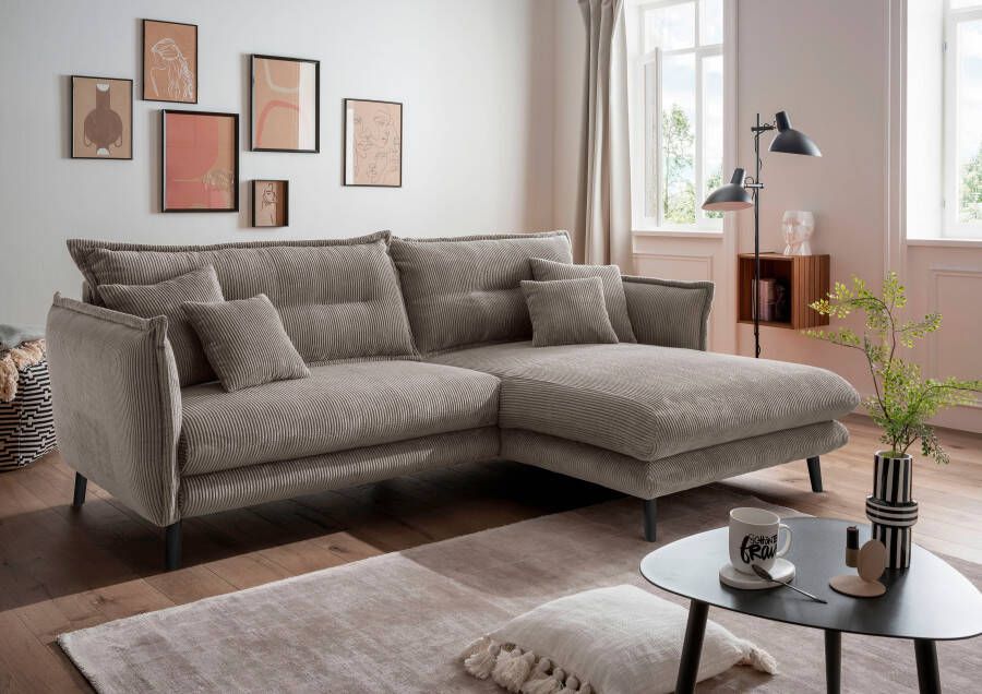 INOSIGN Hoekbank Lazio modern design comfortabel smalle armleuningen OTTO's Choice