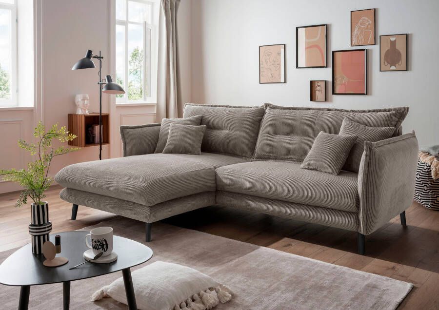 INOSIGN Hoekbank Lazio modern design comfortabel smalle armleuningen OTTO's Choice