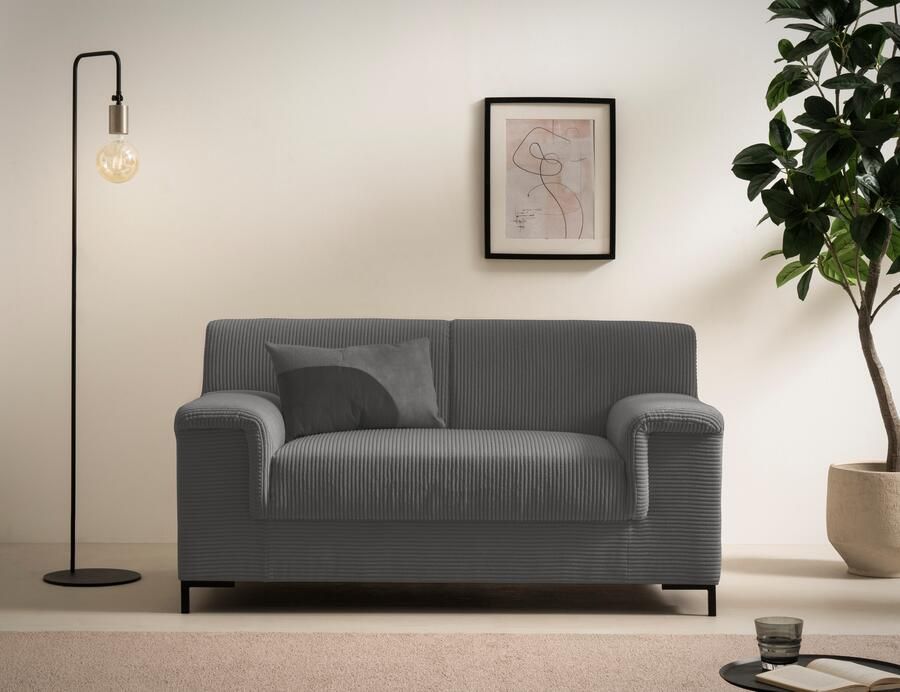 INOSIGN 1 5-zits Jamie 2 BxDxH: 144x81x76 cm ook in Cord tijdloos modern met comfortabel verend systeem - Foto 5