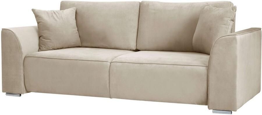 INOSIGN 2-zitsbank BEATRICE verkrijgbaar in trendy stofopties B D H: 143 73 92 cm In hoogwaardige afwerking incl. 2 grote sierkussens in de kleur van de romp - Foto 4