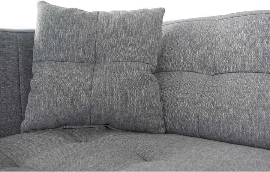 Home affaire 2-zitsbank Bengo met stiksels in de zitting en de rugleuning incl. sierkussen - Foto 5