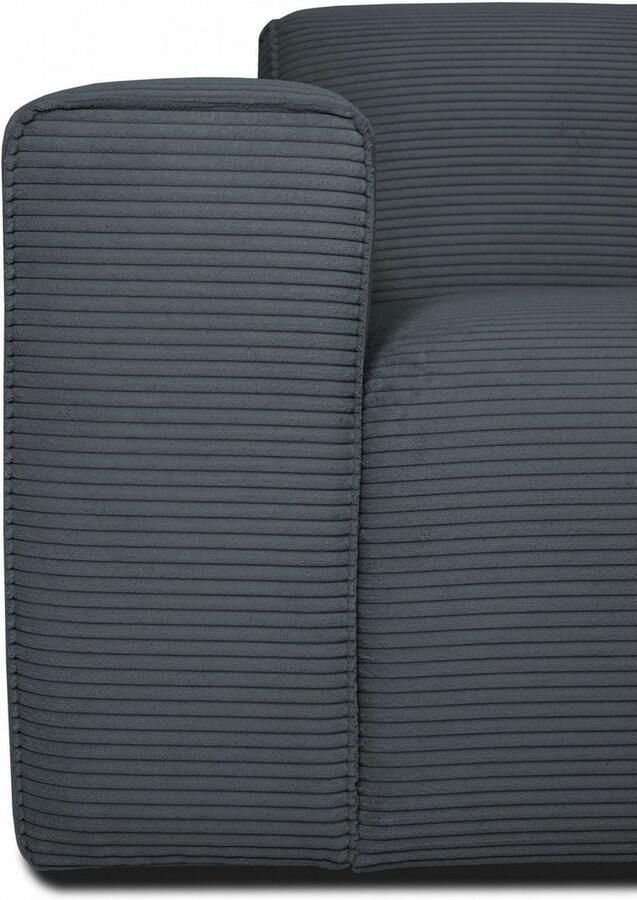 INOSIGN 2-zitsbank Clayton in een trendy ribfluwelen bekleding diverse combinaties mogelijk - Foto 3