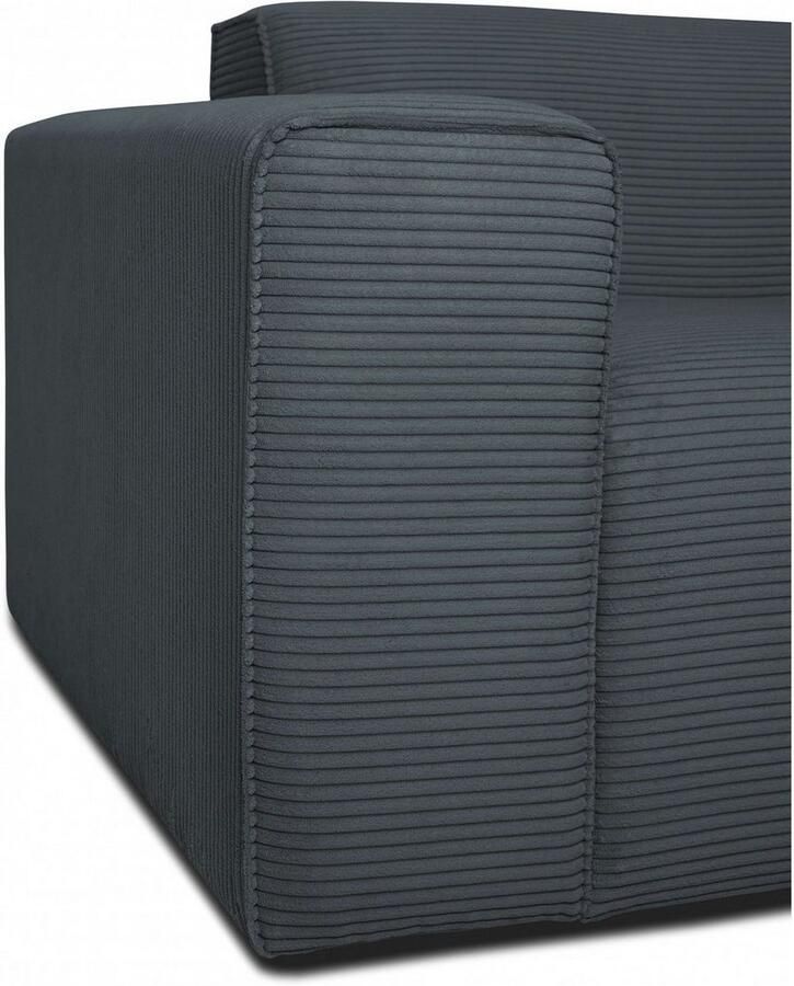 INOSIGN 2-zitsbank Clayton in een trendy ribfluwelen bekleding diverse combinaties mogelijk - Foto 2