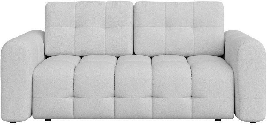 INOSIGN 2-zitsbank Manilla trendy stiksels 2 rugkussens B D H 195 107 91 cm met golfondersteuning in verschillende materialen en kleuren - Foto 3