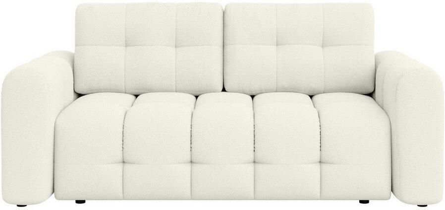 INOSIGN 2-zitsbank Manilla trendy stiksels 2 rugkussens B D H 195 107 91 cm met golfondersteuning in verschillende materialen en kleuren - Foto 3