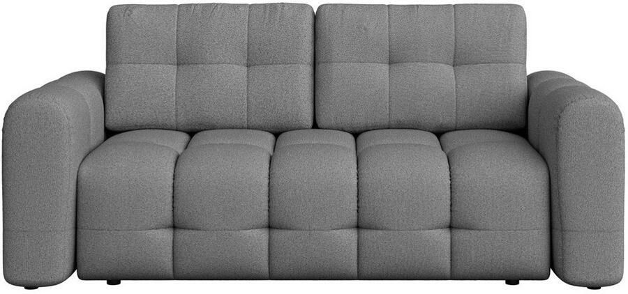 INOSIGN 2-zitsbank Manilla trendy stiksels 2 rugkussens B D H 195 107 91 cm met golfondersteuning in verschillende materialen en kleuren - Foto 3