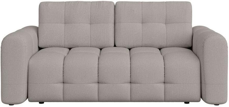 INOSIGN 2-zitsbank Manilla trendy stiksels 2 rugkussens B D H 195 107 91 cm met golfondersteuning in verschillende materialen en kleuren - Foto 3