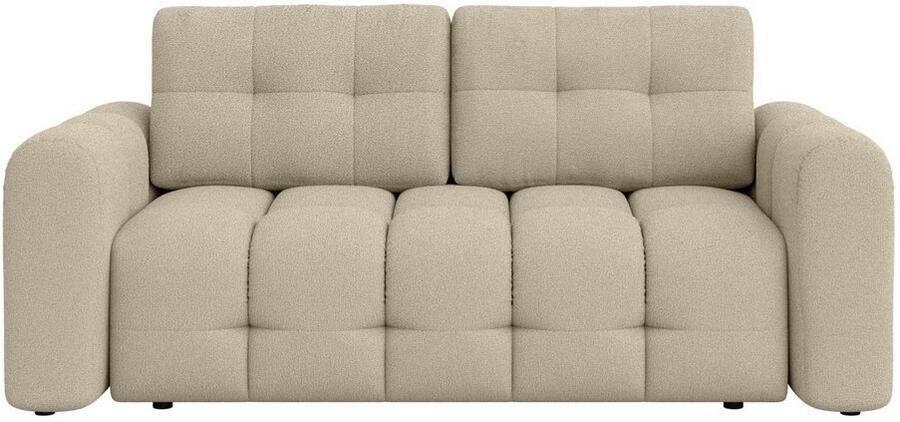 INOSIGN 2-zitsbank Manilla trendy stiksels 2 rugkussens B D H 195 107 91 cm met golfondersteuning in verschillende materialen en kleuren - Foto 3