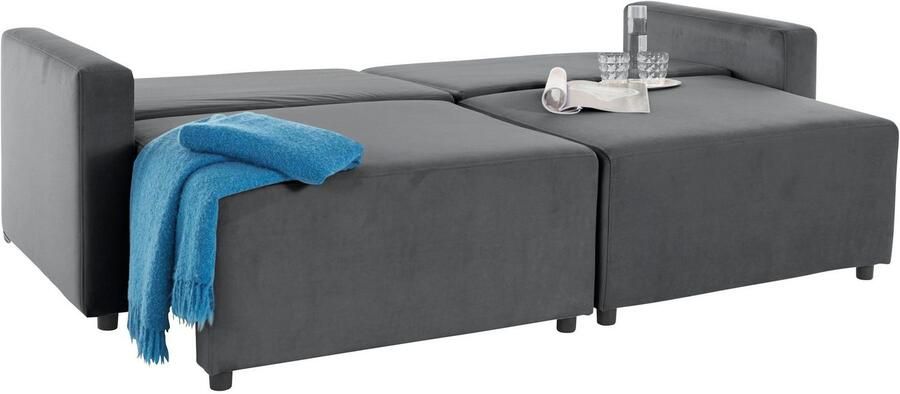 INOSIGN 2-zitsbank Marva 2-delig beide elementen uittrekbaar voor slaapfunctie met bedkist - Foto 9