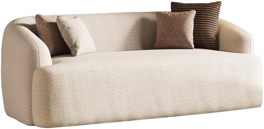 INOSIGN 2-zitsbank Nergal eenpersoonsbank Breedte 217cm organisch design Modern ontwerp eenvoudige uitstraling stijlvolle blikvanger in de woonkamer - Foto 5