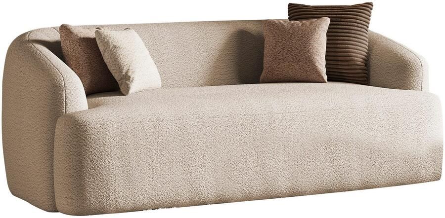 INOSIGN 2-zitsbank Nergal eenpersoonsbank Breedte 217cm organisch design Modern ontwerp eenvoudige uitstraling stijlvolle blikvanger in de woonkamer - Foto 4