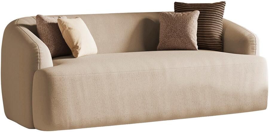 INOSIGN 2-zitsbank Nergal eenpersoonsbank Breedte 217cm organisch design Modern ontwerp eenvoudige uitstraling stijlvolle blikvanger in de woonkamer - Foto 4