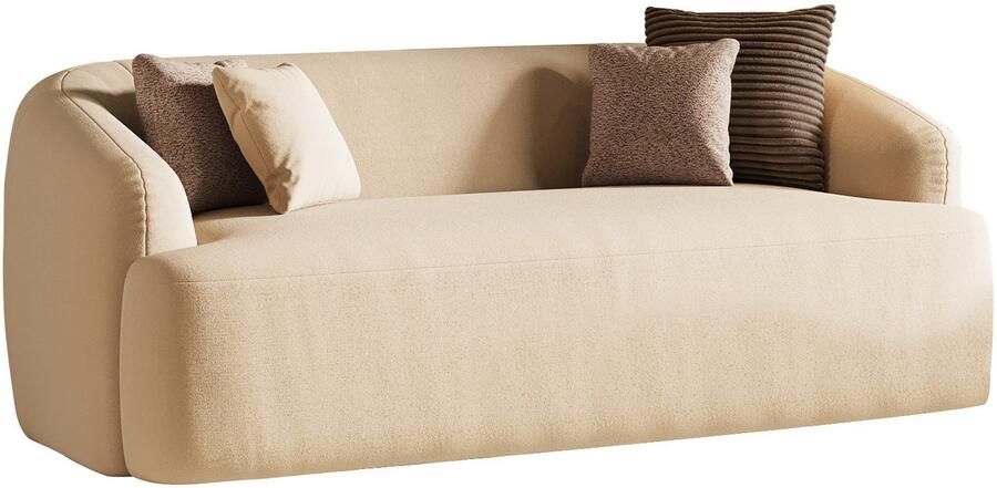 INOSIGN 2-zitsbank Nergal eenpersoonsbank Breedte 217cm organisch design Modern ontwerp eenvoudige uitstraling stijlvolle blikvanger in de woonkamer - Foto 4