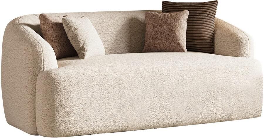 INOSIGN 2-zitsbank Nergal eenpersoonsbank organisch design Breedte 177cm Modern ontwerp eenvoudige uitstraling stijlvolle blikvanger in de woonkamer - Foto 5