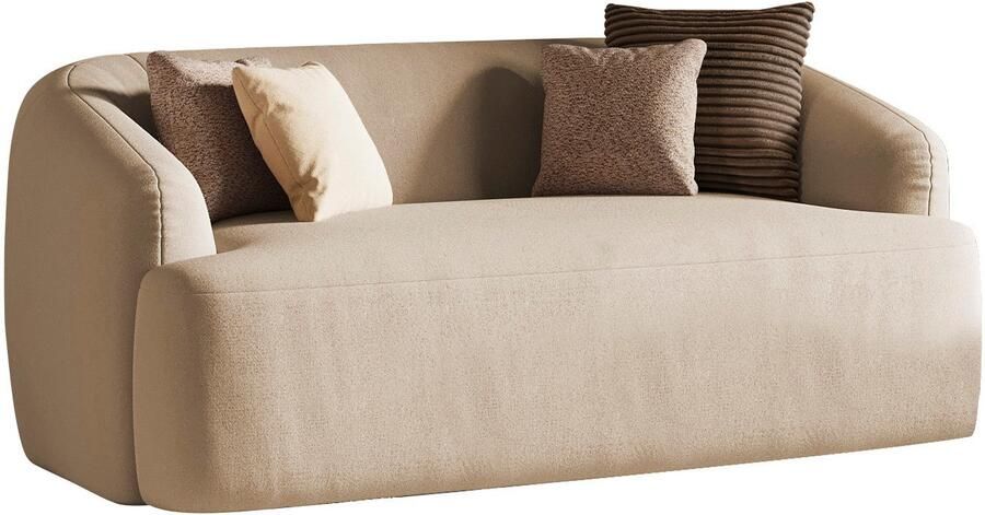 INOSIGN 2-zitsbank Nergal eenpersoonsbank organisch design Breedte 177cm Modern ontwerp eenvoudige uitstraling stijlvolle blikvanger in de woonkamer - Foto 4