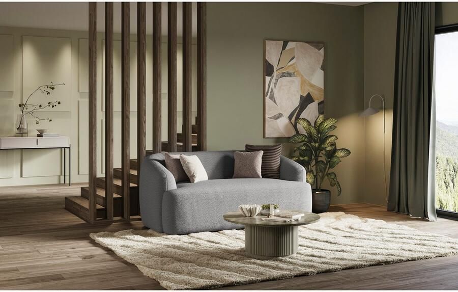 INOSIGN 2-zitsbank Nergal eenpersoonsbank organisch design Breedte 177cm Modern ontwerp eenvoudige uitstraling stijlvolle blikvanger in de woonkamer - Foto 3