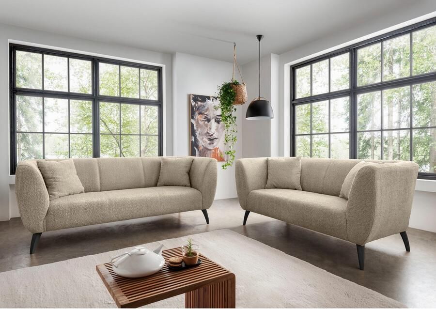 INOSIGN 3-zitsbank twee verschillende pootkleuren naar keuze - Foto 3