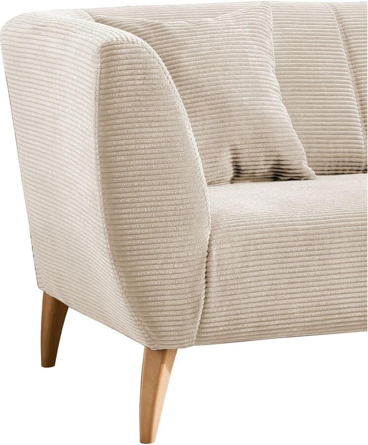 INOSIGN 3-zitsbank twee verschillende pootkleuren naar keuze